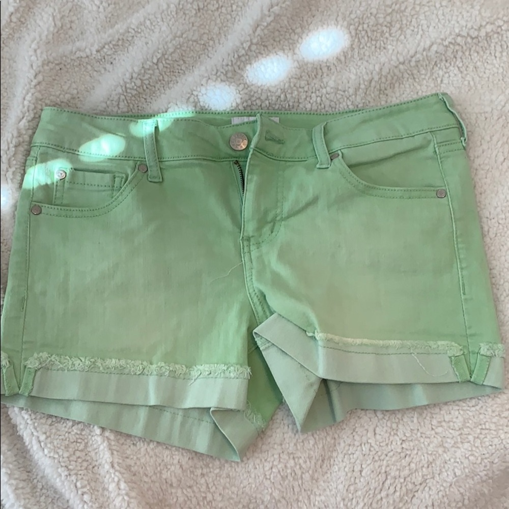 Green shorts